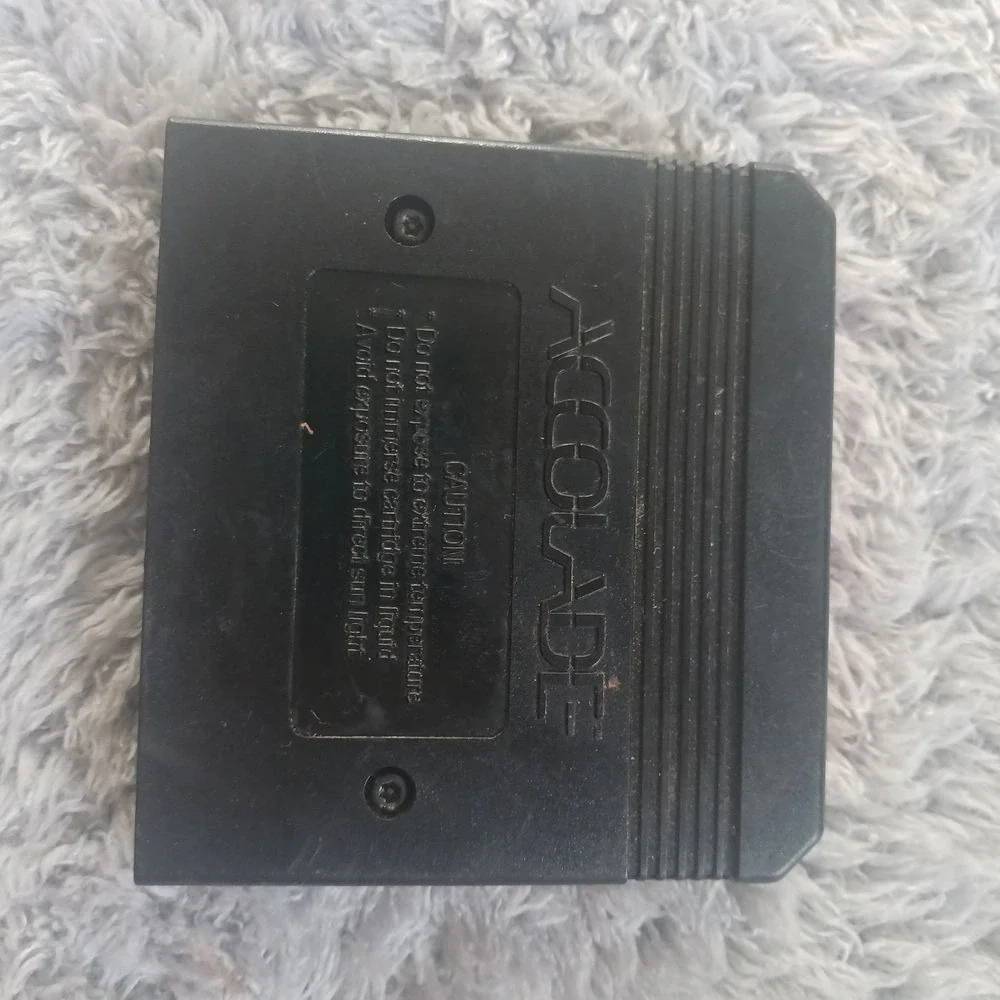 Al Michaels Announces HardBall III Sega Genesis Game Cartridge Baseball Accolade